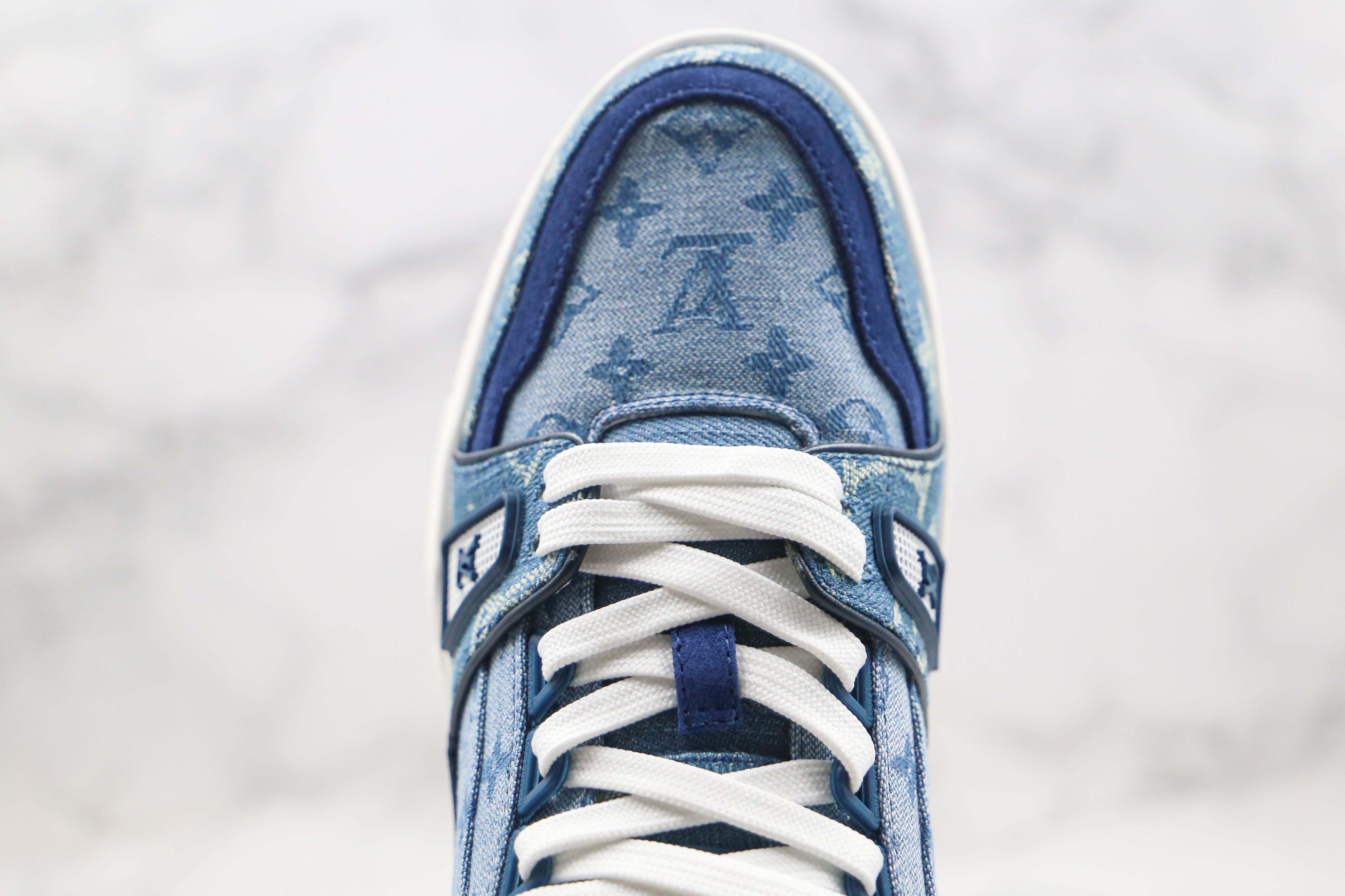 L. Vuitton Trainer Sneaker Denim Monogram