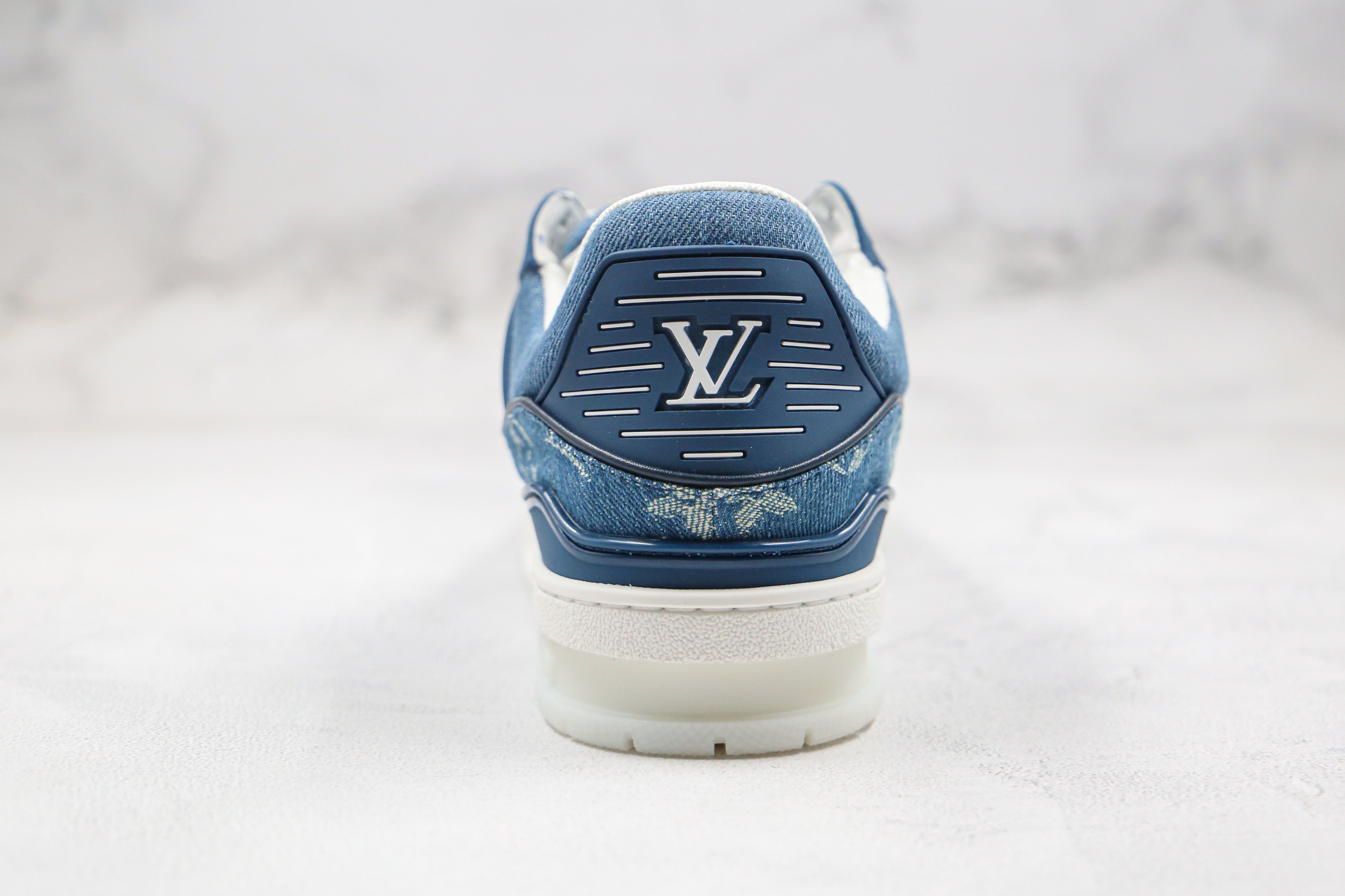 L. Vuitton Trainer Sneaker Denim Monogram