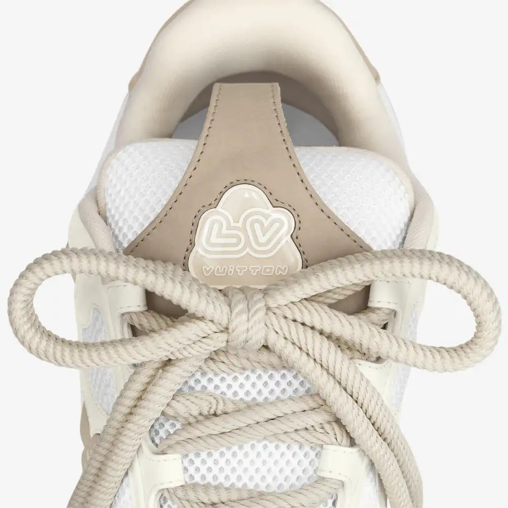 L. Vuitton LV Skate Sneaker Beige White