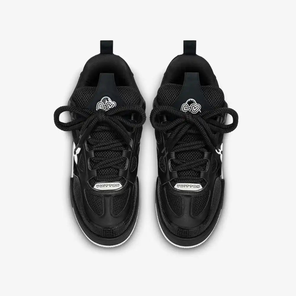 L. Vuitton LV Skate Sneaker Black White