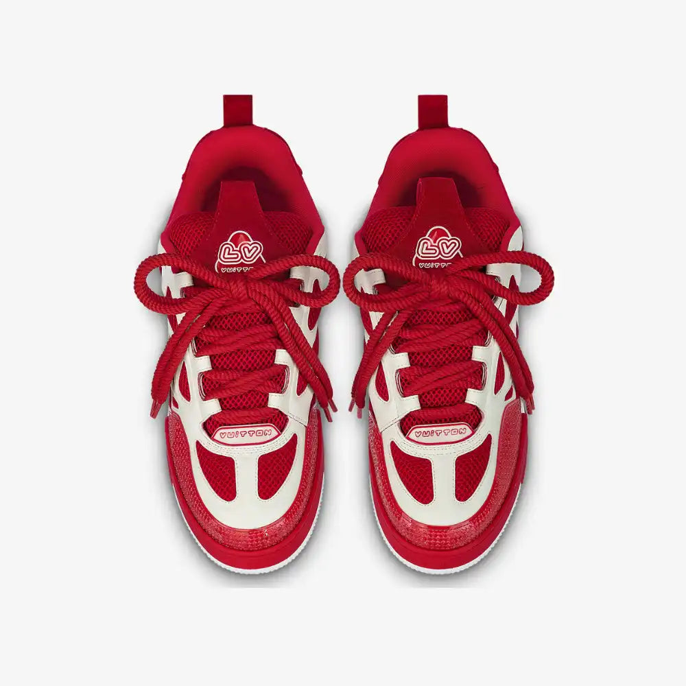 L. Vuitton LV Skate Sneaker Red White