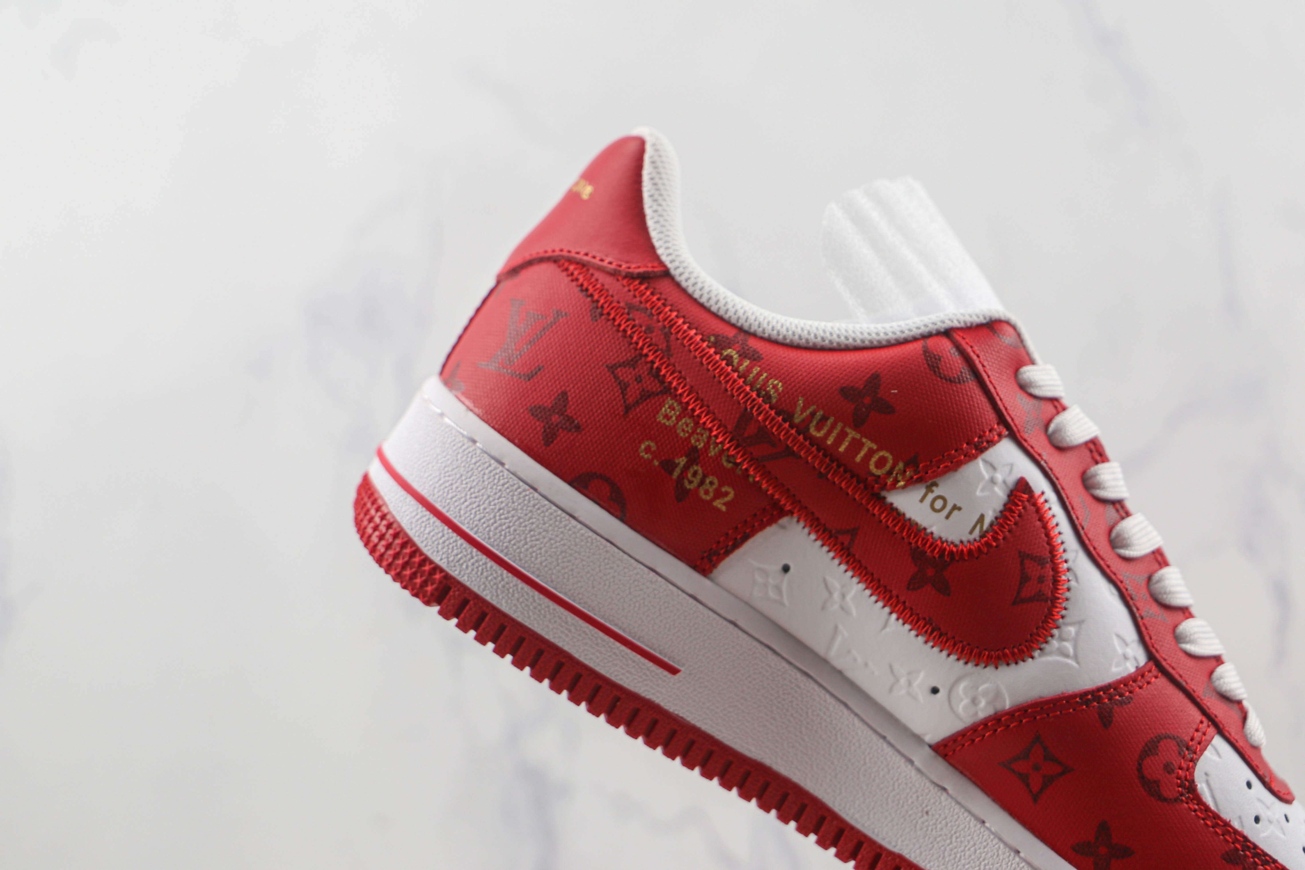 Air force 1 Low L. Vuitton By Virgil Abloh White Red