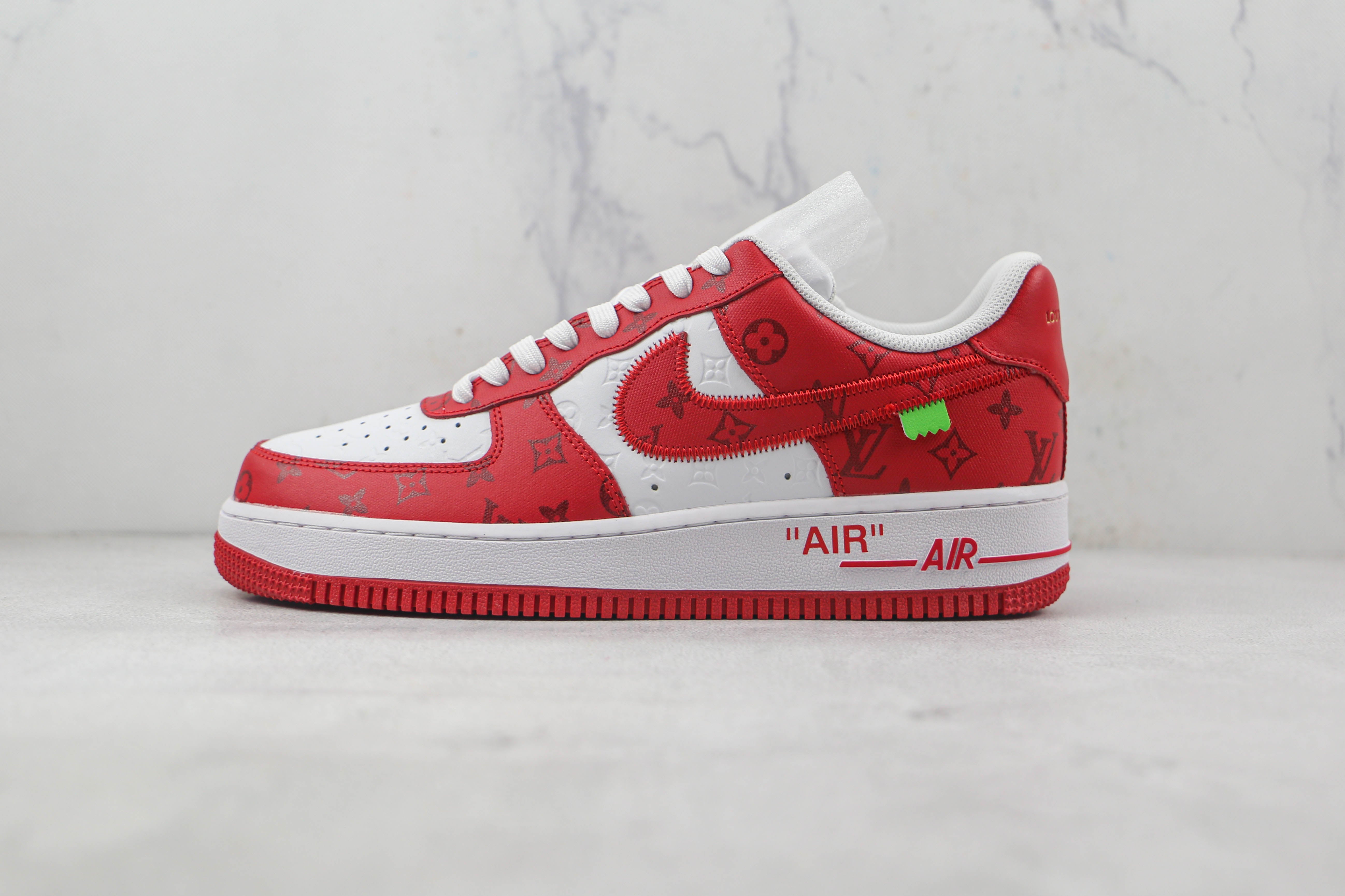 Air force 1 Low L. Vuitton By Virgil Abloh White Red