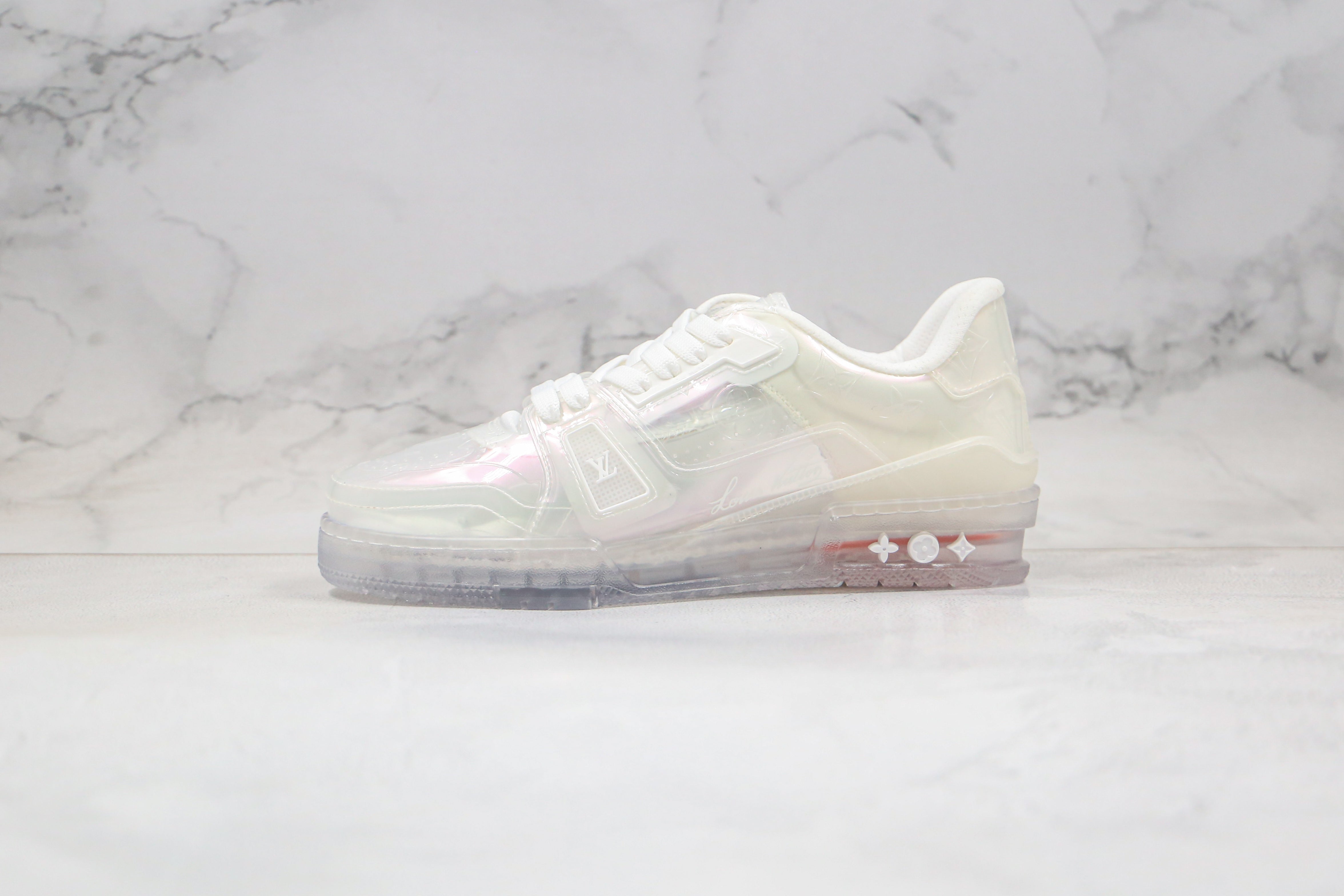 L. Vuitton Trainer Sneaker Transparent