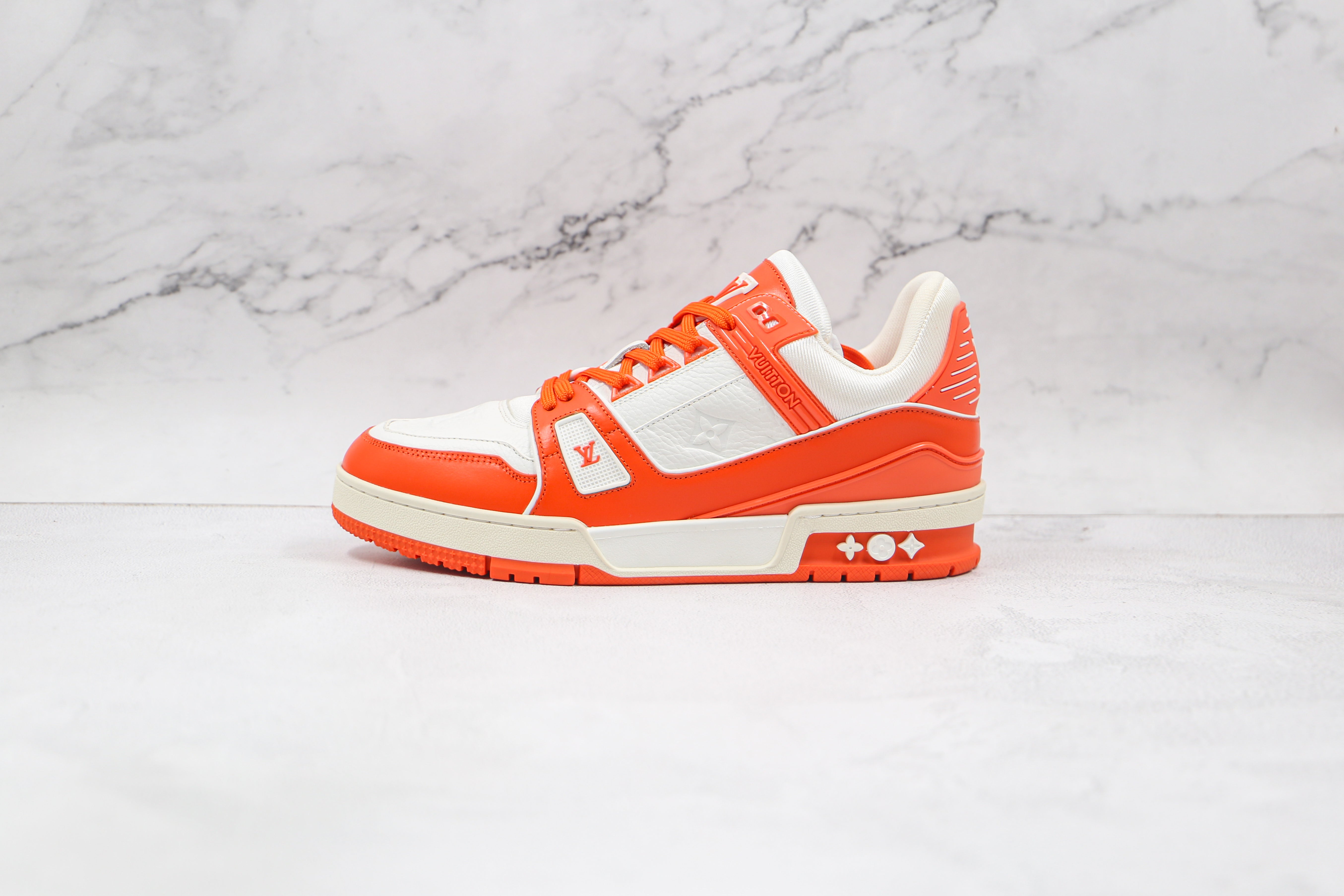 L. Vuitton Trainer Monogram Denim Orange