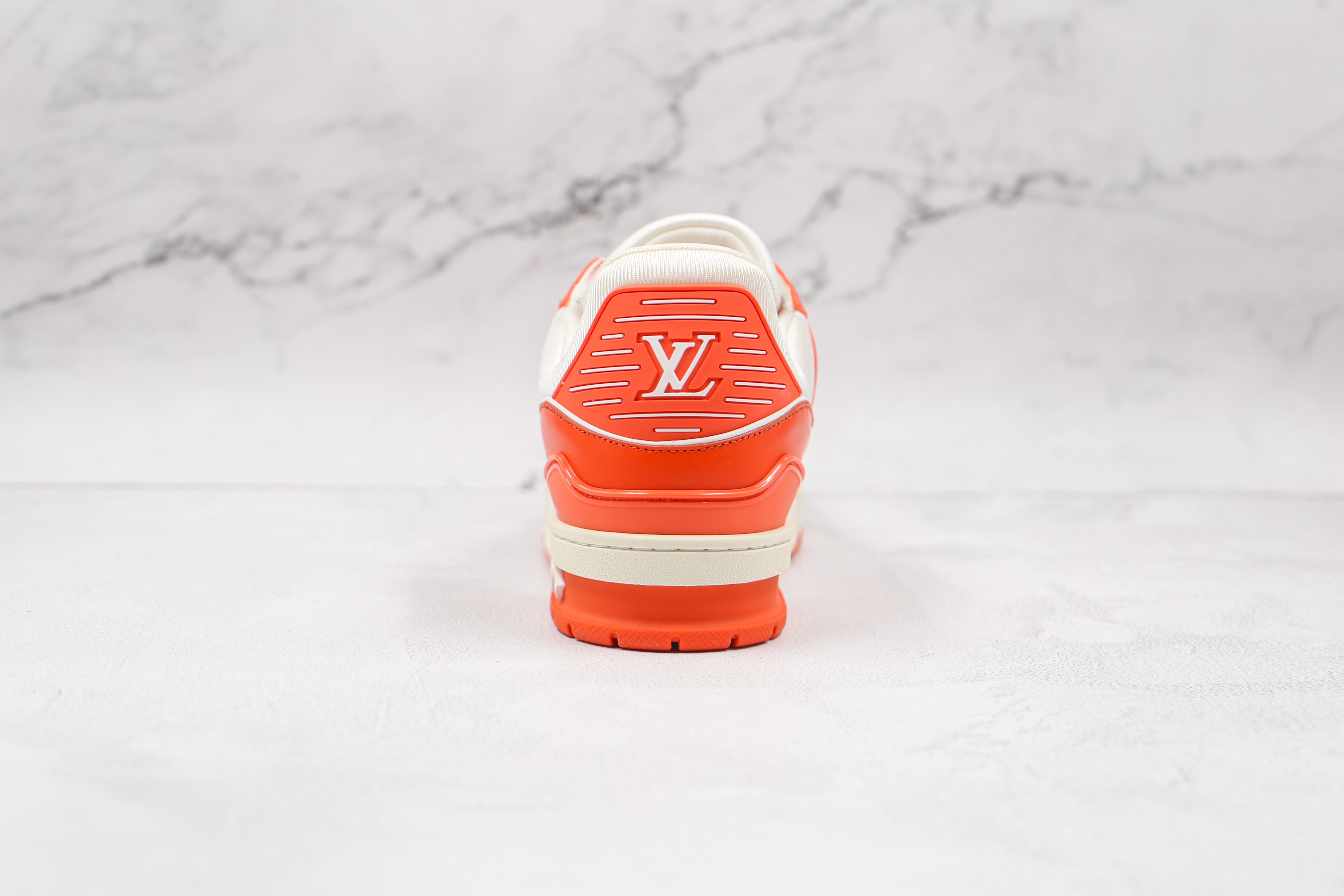 L. Vuitton Trainer Monogram Denim Orange