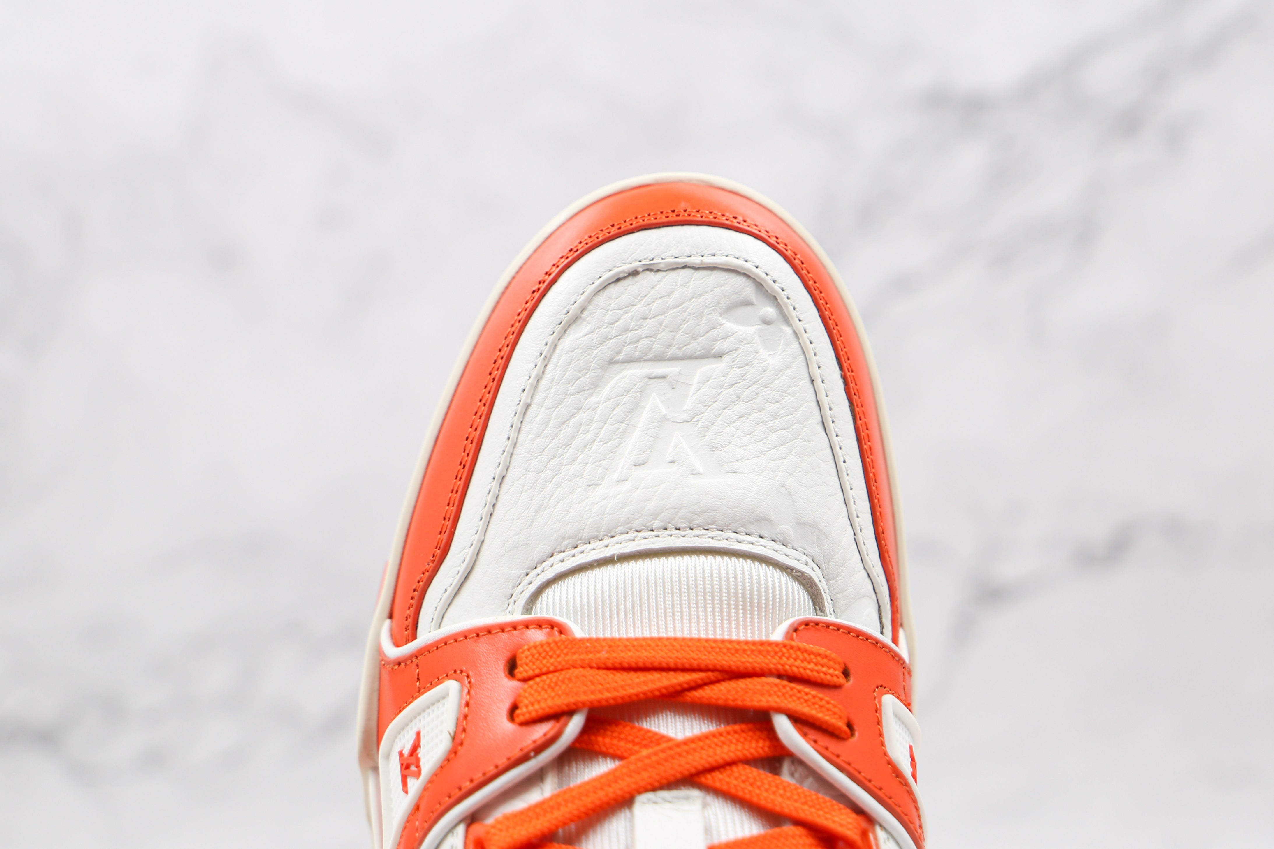 L. Vuitton Trainer Monogram Denim Orange