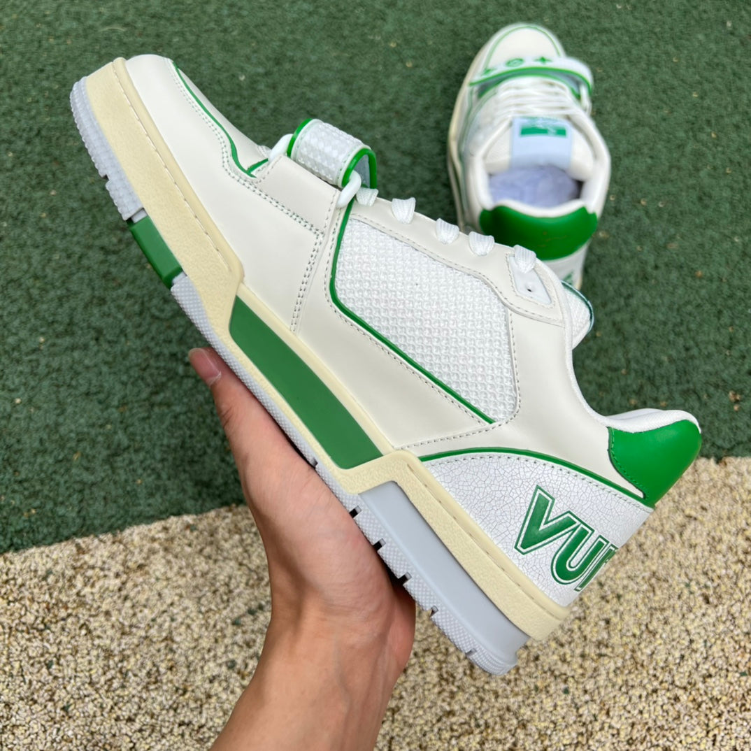 L. Vuitton Trainer Green Mesh