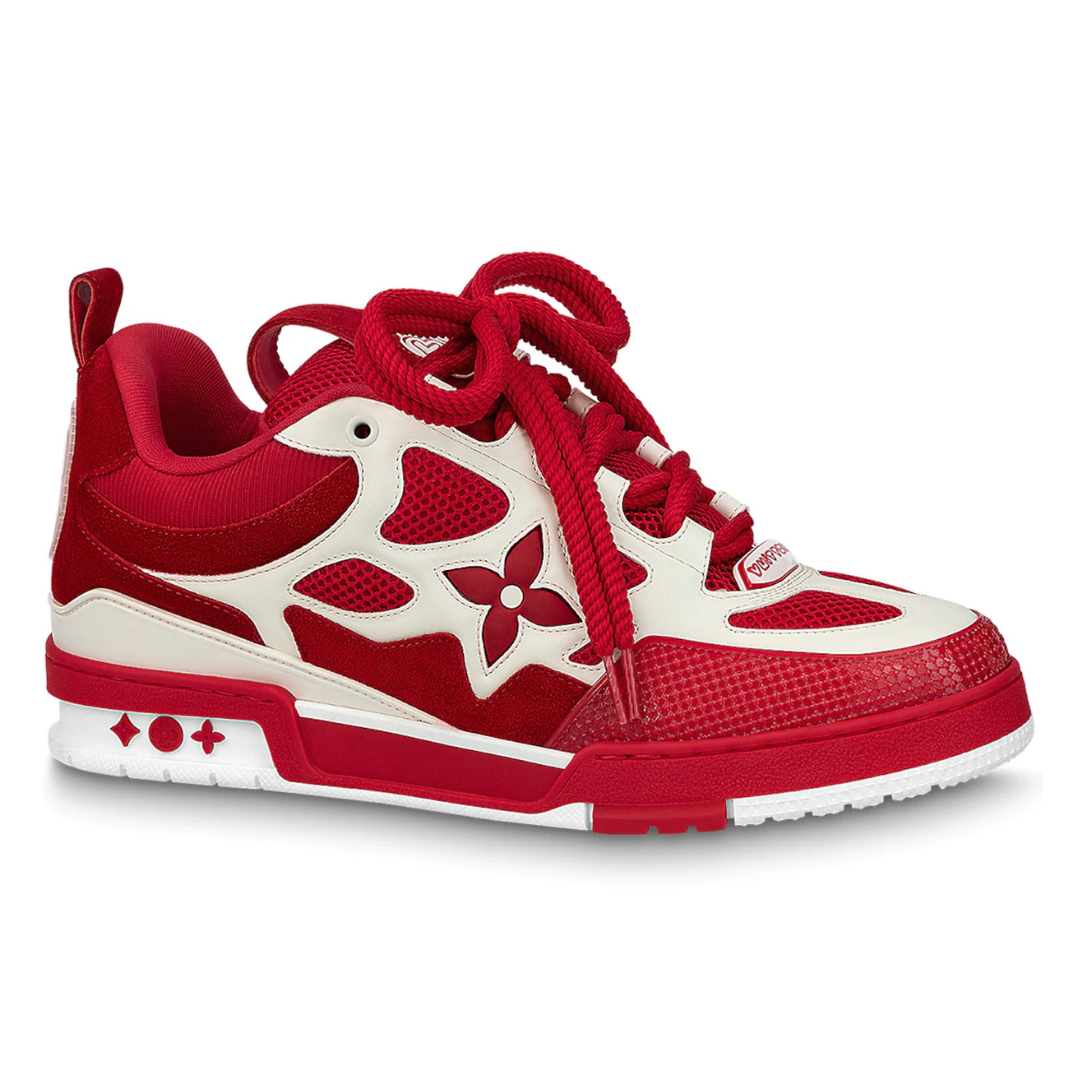L. Vuitton LV Skate Sneaker Red White