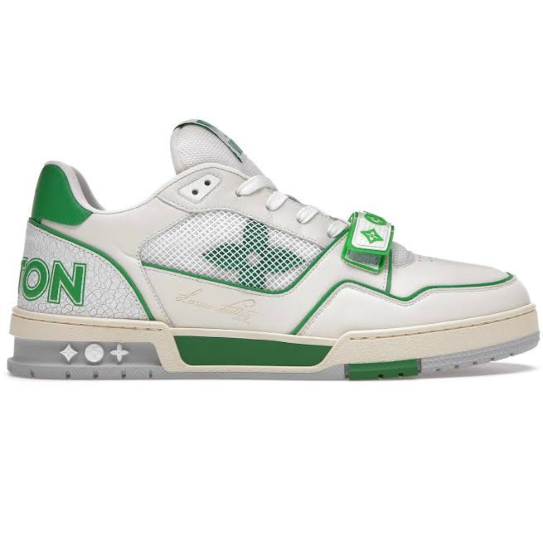 L. Vuitton Trainer Green Mesh