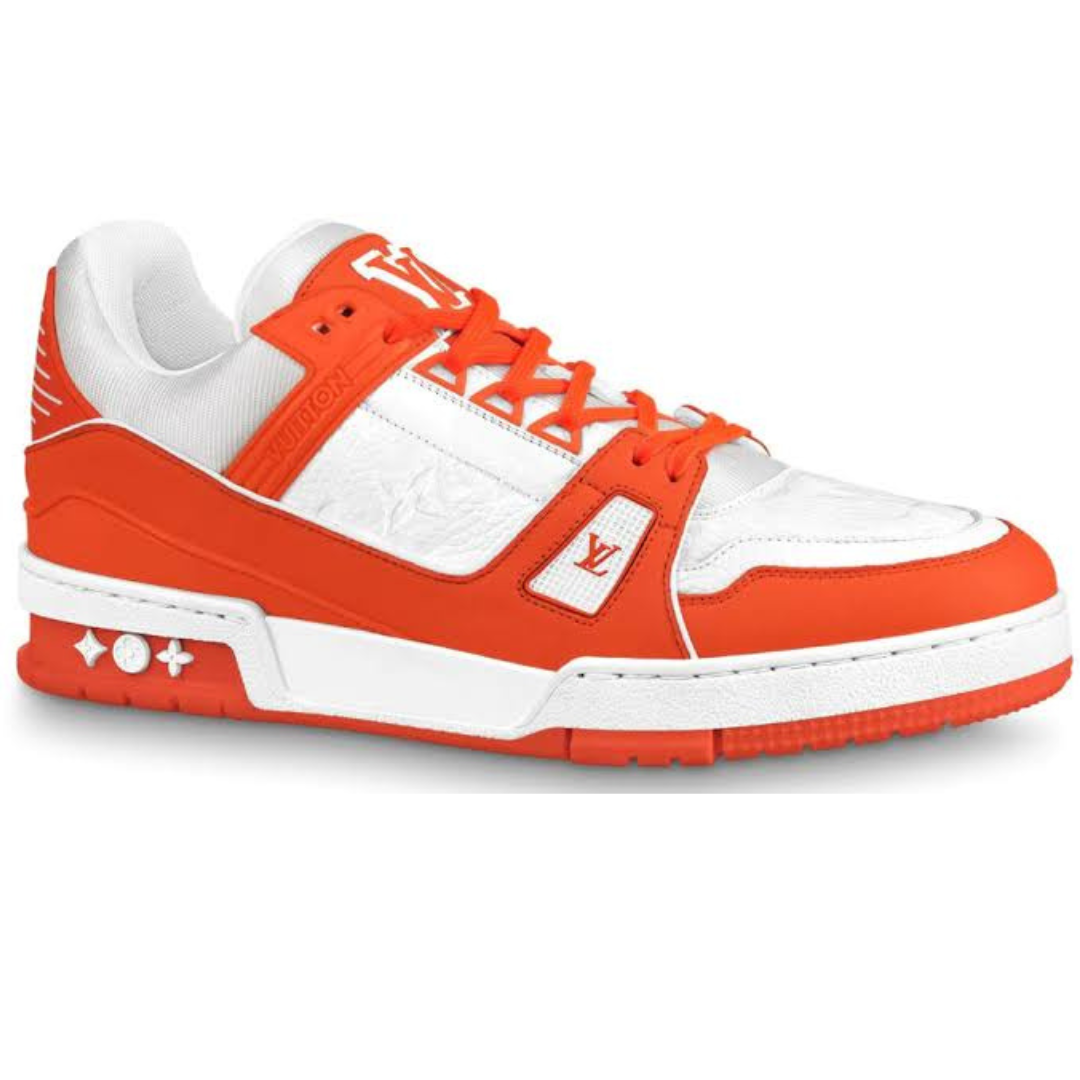 L. Vuitton Trainer Monogram Denim Orange
