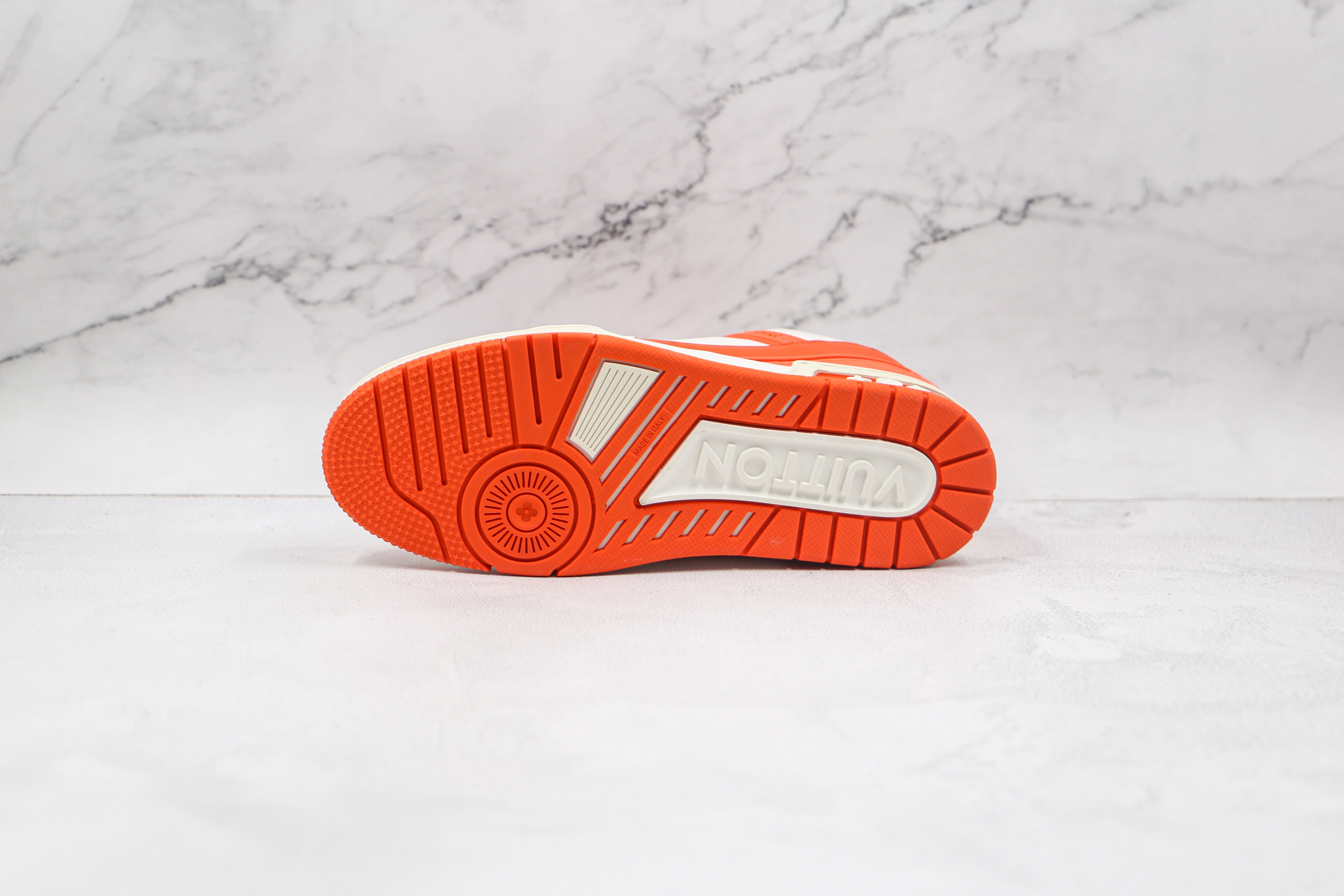 L. Vuitton Trainer Monogram Denim Orange