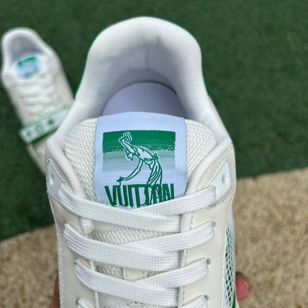 L. Vuitton Trainer Green Mesh