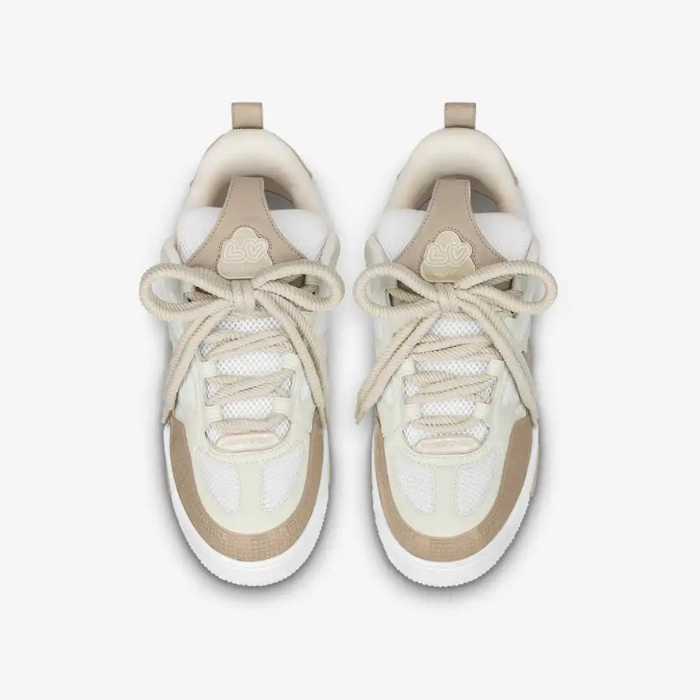 L. Vuitton LV Skate Sneaker Beige White