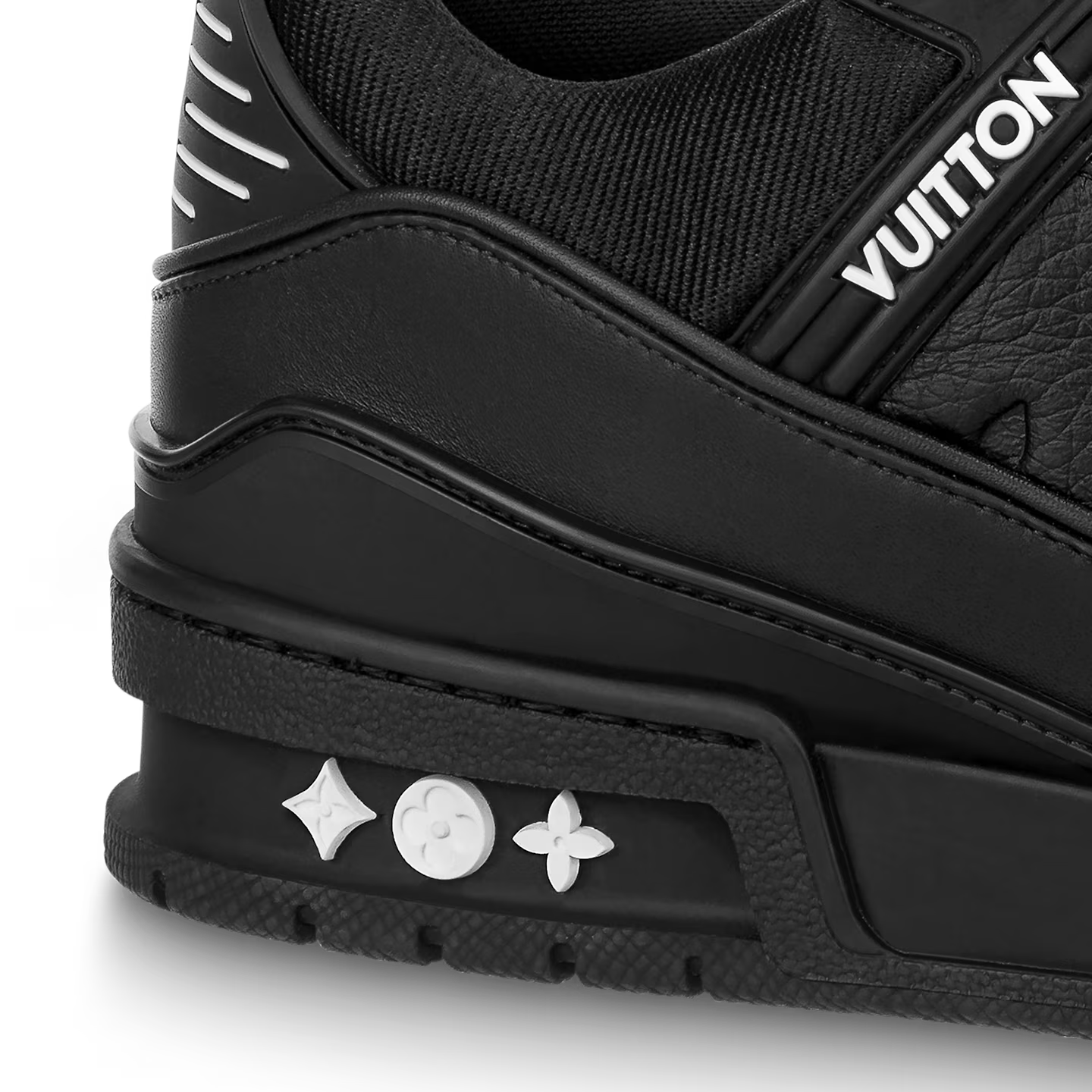 L. Vuitton Trainer Black Embossed Monogram