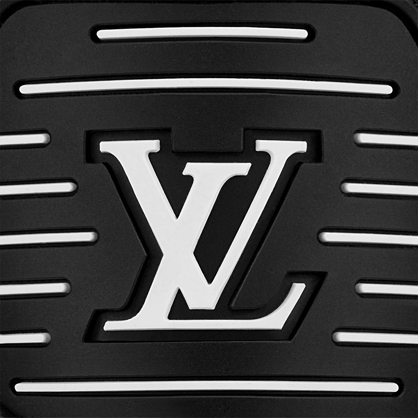 L. Vuitton Trainer Black Embossed Monogram