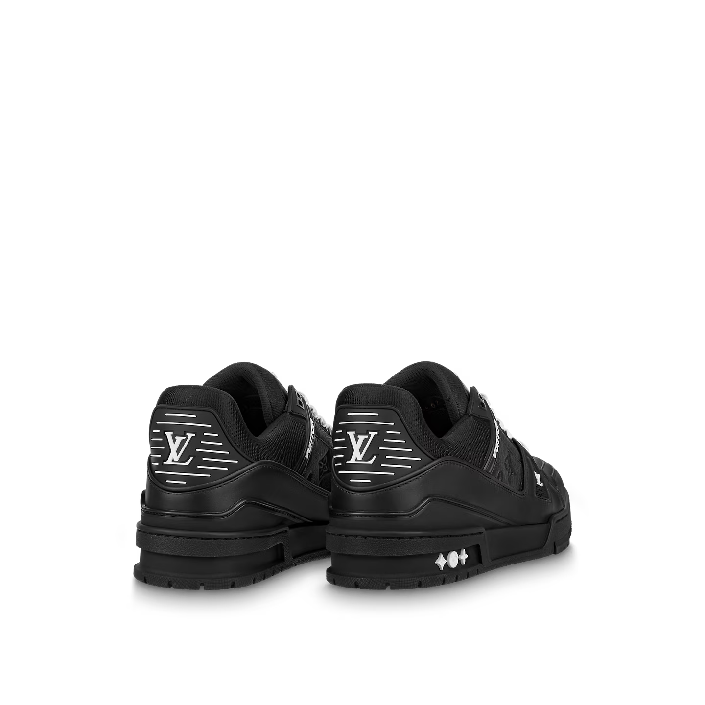 L. Vuitton Trainer Black Embossed Monogram